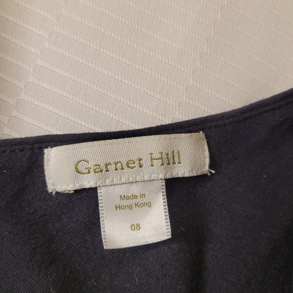 Garnet Hill Black Jersey Knit Maxi Dress sz 8 - Picture 3 of 9